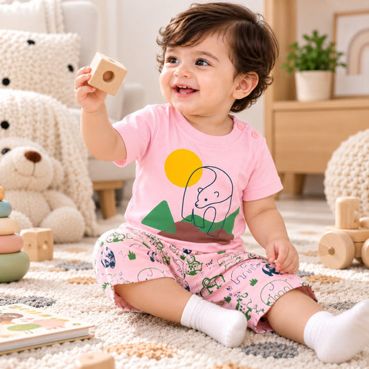 Dino Print Baby Set