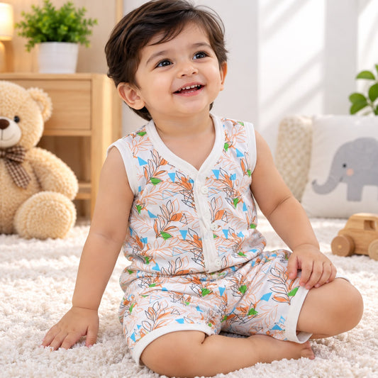 Floral Print Baby Set