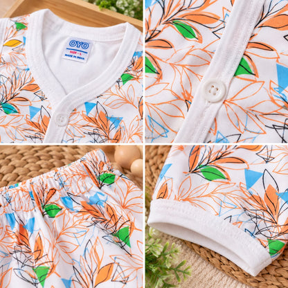 Floral Print Baby Set